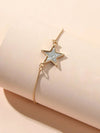 Gold Colour Chain Star Charm Adjustable Bracelet Girls Teens Accessories Jewelry