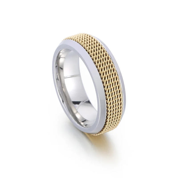 KALEN Waterproof Wedding Ring for Women Men Couple Rings Chunky Geometric Circle Minimalist Ring New Fashion Jewelry Gift