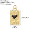 Cute Heart Key Lock Charms for Jewelry Making Supplies Accessories Diy Necklace Bracelet Jewelry Charm Copper CZ Zircon Pendant