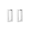 Classic Stainless Steel Hoop Earrings For Women Men Heart Star Oval Rectangle Round Triangle Gold Color Punk Hip Hop Jewelry
