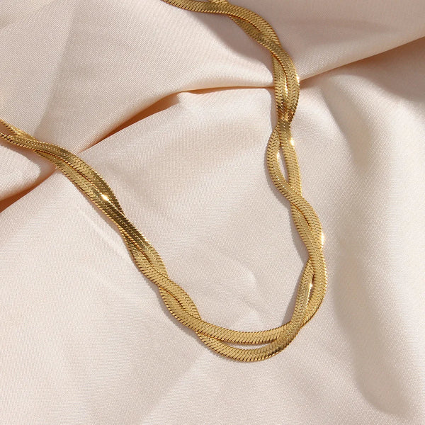 Herringbone Necklace  Chain