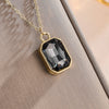 Trendy Square Stainless Steel Zirconia Earrings For Women Girls Gold Color Metal Crystal Earring Party Birthday Daily Jewelry