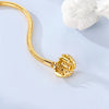 Golden Shining Heart Snake Chain Charming Bracelet