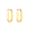 Classic Stainless Steel Hoop Earrings For Women Men Heart Star Oval Rectangle Round Triangle Gold Color Punk Hip Hop Jewelry