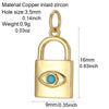 Cute Heart Key Lock Charms for Jewelry Making Supplies Accessories Diy Necklace Bracelet Jewelry Charm Copper CZ Zircon Pendant