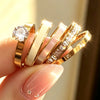 5pcs/set Golden Rings set