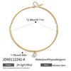 Youthway Geometric Zircon Pendant Torques Necklace For Women 18K Gold PVD Plated Stainless Steel Necklace Fashion Jewelry Gift