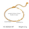 Half Stone chain bracelet