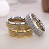 KALEN Waterproof Wedding Ring for Women Men Couple Rings Chunky Geometric Circle Minimalist Ring New Fashion Jewelry Gift