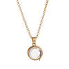 Vintage small accessory with openable DIY pendant, hollow design, transparent box, gold-plated and color preserving