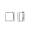 Classic Stainless Steel Hoop Earrings For Women Men Heart Star Oval Rectangle Round Triangle Gold Color Punk Hip Hop Jewelry