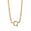 18K Gold Plated Stainless Steel Snake Bone Chain Necklace – Elegant DIY Jewelry, Lightweight & Durable