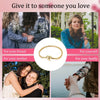 Golden Shining Heart Snake Chain Charming Bracelet