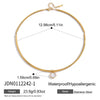 Youthway Geometric Zircon Pendant Torques Necklace For Women 18K Gold PVD Plated Stainless Steel Necklace Fashion Jewelry Gift
