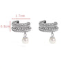 Fashion CZ Zircon Round Huggie Hoop Earrings for Women Geometric U Shape Ear Buckle Hoops Gold Plated Stainless Steel Jewelry
