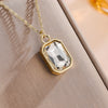Trendy Square Stainless Steel Zirconia Earrings For Women Girls Gold Color Metal Crystal Earring Party Birthday Daily Jewelry