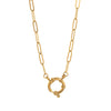 18K Gold Plated Stainless Steel Snake Bone Chain Necklace – Elegant DIY Jewelry, Lightweight & Durable