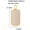 Cute Heart Key Lock Charms for Jewelry Making Supplies Accessories Diy Necklace Bracelet Jewelry Charm Copper CZ Zircon Pendant